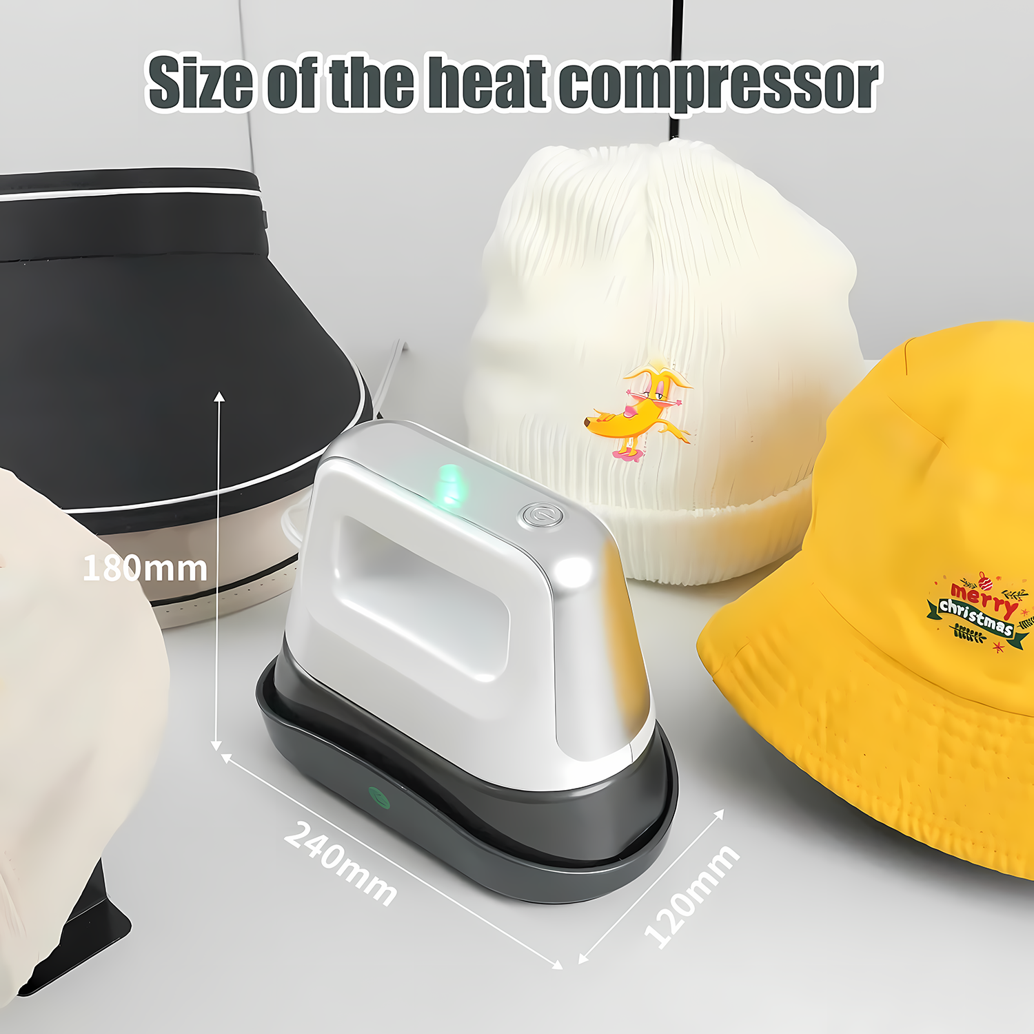 Hat Heat Press Machine with Multifunctional Design for Cap 6.1x3.3"