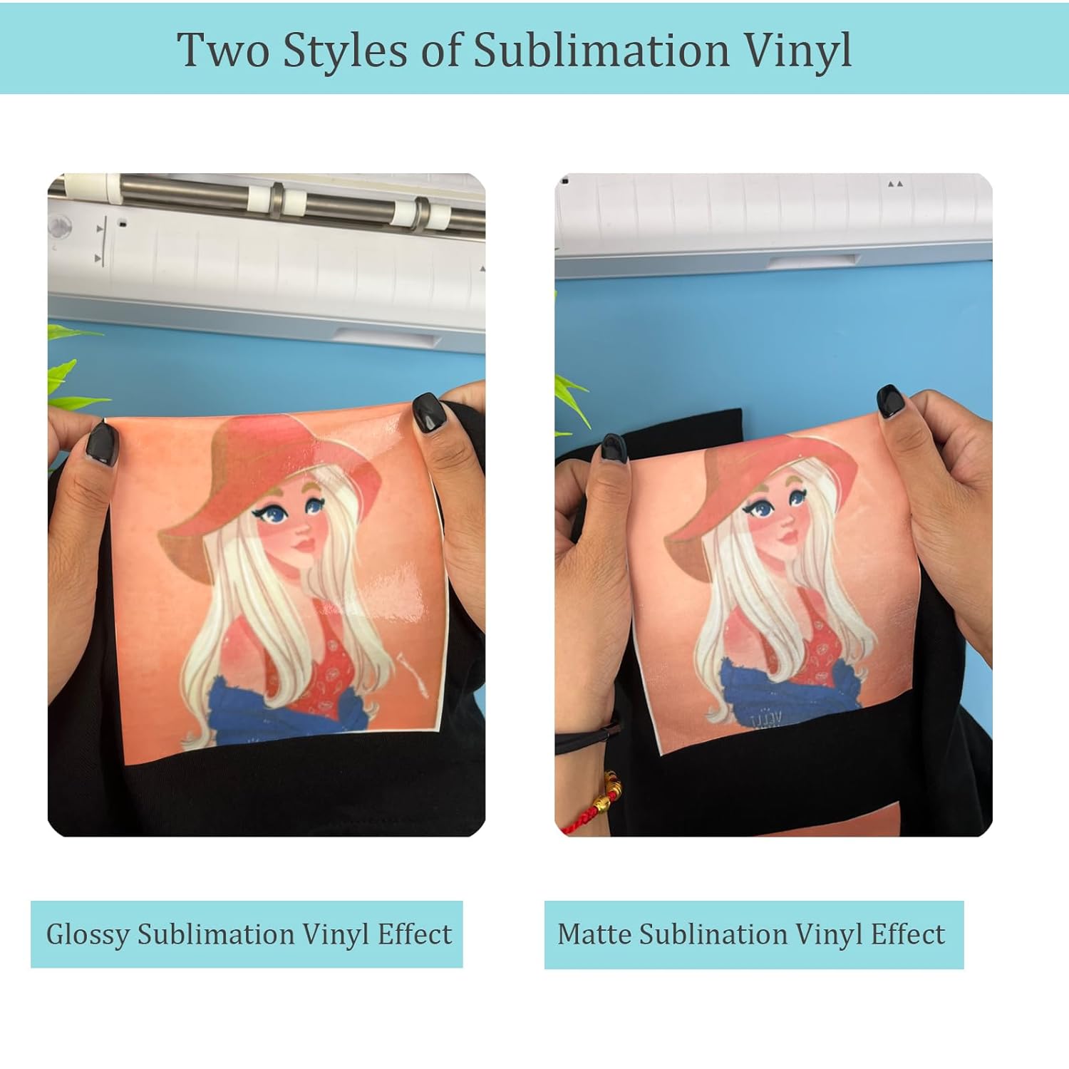 Sublimation Vinyl Roll for Dark/Light Cotton Fabrics Designs 30.5 x 244CM